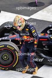 Race winner Max Verstappen (NLD) Red Bull Racing RB18 in parc ferme. 30.10.2022. Formula 1 World Championship, Rd 20, Mexican Grand Prix, Mexico City, Mexico, Race Day.