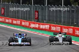 (L to R): Esteban Ocon (FRA) Alpine F1 Team A522 and Pierre Gasly (FRA) AlphaTauri AT03 battle for position. 30.10.2022. Formula 1 World Championship, Rd 20, Mexican Grand Prix, Mexico City, Mexico, Race Day.