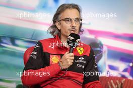 Laurent Mekies (FRA) Ferrari Sporting Director, in the FIA Press Conference. 29.10.2022. Formula 1 World Championship, Rd 20, Mexican Grand Prix, Mexico City, Mexico, Qualifying Day.