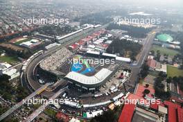 An aerial view of the circuit. 29.10.2022. Formula 1 World Championship, Rd 20, Mexican Grand Prix, Mexico City, Mexico, Qualifying Day.