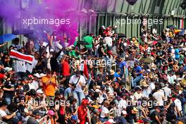 Circuit atmosphere - fans in the stadium grandstand. 29.10.2022. Formula 1 World Championship, Rd 20, Mexican Grand Prix, Mexico City, Mexico, Qualifying Day.