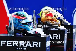 The helmets of George Russell (GBR) Mercedes AMG F1; Max Verstappen (NLD) Red Bull Racing; and Lewis Hamilton (GBR) Mercedes AMG F1 in qualifying parc ferme.  29.10.2022. Formula 1 World Championship, Rd 20, Mexican Grand Prix, Mexico City, Mexico, Qualifying Day.