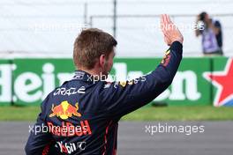 Pole position for Max Verstappen (NLD) Red Bull Racing. 29.10.2022. Formula 1 World Championship, Rd 20, Mexican Grand Prix, Mexico City, Mexico, Qualifying Day.