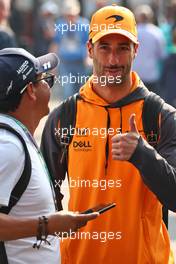 Daniel Ricciardo (AUS) McLaren. 30.10.2022. Formula 1 World Championship, Rd 20, Mexican Grand Prix, Mexico City, Mexico, Race Day.