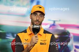 Daniel Ricciardo (AUS) McLaren, in the FIA Press Conference. 27.10.2022. Formula 1 World Championship, Rd 20, Mexican Grand Prix, Mexico City, Mexico, Preparation Day.