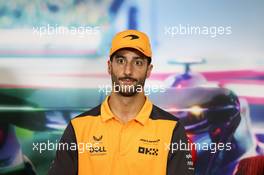 Daniel Ricciardo (AUS) McLaren in the FIA Press Conference. 27.10.2022. Formula 1 World Championship, Rd 20, Mexican Grand Prix, Mexico City, Mexico, Preparation Day.