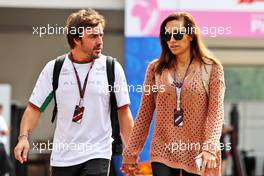 (L to R): Fernando Alonso (ESP) Alpine F1 Team with girlfriend Andrea Schlager (AUT) Journalist. 27.10.2022. Formula 1 World Championship, Rd 20, Mexican Grand Prix, Mexico City, Mexico, Preparation Day.