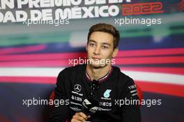 George Russell (GBR) Mercedes AMG F1 in the FIA Press Conference. 27.10.2022. Formula 1 World Championship, Rd 20, Mexican Grand Prix, Mexico City, Mexico, Preparation Day.