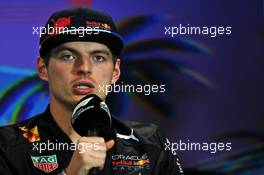 Max Verstappen (NLD) Red Bull Racing in the FIA Press Conference. 06.05.2022. Formula 1 World Championship, Rd 5, Miami Grand Prix, Miami, Florida, USA, Practice Day.