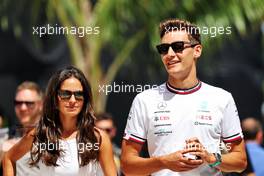 George Russell (GBR) Mercedes AMG F1 with his girlfriend Carmen Montero Mundt. 06.05.2022. Formula 1 World Championship, Rd 5, Miami Grand Prix, Miami, Florida, USA, Practice Day.