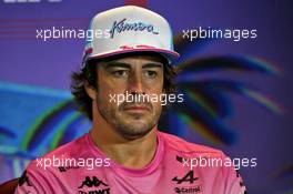 Fernando Alonso (ESP) Alpine F1 Team in the FIA Press Conference. 06.05.2022. Formula 1 World Championship, Rd 5, Miami Grand Prix, Miami, Florida, USA, Practice Day.