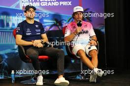 (L to R): Nicholas Latifi (CDN) Williams Racing and Fernando Alonso (ESP) Alpine F1 Team in the FIA Press Conference. 06.05.2022. Formula 1 World Championship, Rd 5, Miami Grand Prix, Miami, Florida, USA, Practice Day.