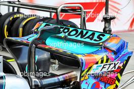 Mercedes AMG F1 W13 rear wing. 06.05.2022. Formula 1 World Championship, Rd 5, Miami Grand Prix, Miami, Florida, USA, Practice Day.