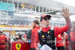 Charles Leclerc (MON) Ferrari on the grid. 08.05.2022. Formula 1 World Championship, Rd 5, Miami Grand Prix, Miami, Florida, USA, Race Day.