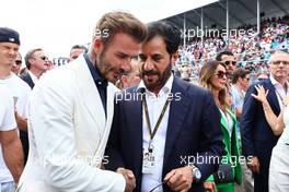 David Beckham (GBR) Former Football Player with Mohammed Bin Sulayem (UAE) FIA President.  08.05.2022. Formula 1 World Championship, Rd 5, Miami Grand Prix, Miami, Florida, USA, Race Day.