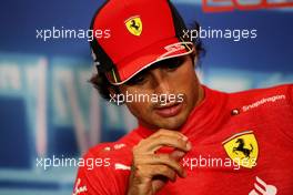 Carlos Sainz Jr (ESP) Ferrari in the post race FIA Press Conference. 08.05.2022. Formula 1 World Championship, Rd 5, Miami Grand Prix, Miami, Florida, USA, Race Day.