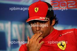 Carlos Sainz Jr (ESP) Ferrari in the post race FIA Press Conference. 08.05.2022. Formula 1 World Championship, Rd 5, Miami Grand Prix, Miami, Florida, USA, Race Day.