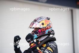 Race winner Max Verstappen (NLD) Red Bull Racing celebrates in parc ferme. 08.05.2022. Formula 1 World Championship, Rd 5, Miami Grand Prix, Miami, Florida, USA, Race Day.