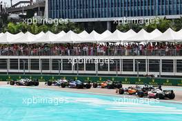Mick Schumacher (GER) Haas VF-22 at the start of the race. 08.05.2022. Formula 1 World Championship, Rd 5, Miami Grand Prix, Miami, Florida, USA, Race Day.
