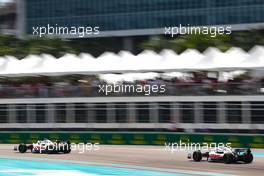 Mick Schumacher (GER), Haas F1 Team and Kevin Magnussen (DEN) Haas F1 Team  08.05.2022. Formula 1 World Championship, Rd 5, Miami Grand Prix, Miami, Florida, USA, Race Day.