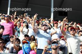Circuit atmosphere - fans in the grandstand. 07.05.2022. Formula 1 World Championship, Rd 5, Miami Grand Prix, Miami, Florida, USA, Qualifying Day.