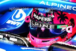 Fernando Alonso (ESP) Alpine F1 Team A522. 07.05.2022. Formula 1 World Championship, Rd 5, Miami Grand Prix, Miami, Florida, USA, Qualifying Day.
