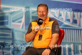 Zak Brown (USA) McLaren Executive Director in the FIA Press Conference. 07.05.2022. Formula 1 World Championship, Rd 5, Miami Grand Prix, Miami, Florida, USA, Qualifying Day.