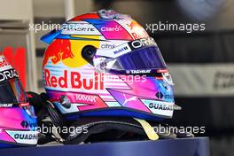 The helmet of Sergio Perez (MEX) Red Bull Racing. 07.05.2022. Formula 1 World Championship, Rd 5, Miami Grand Prix, Miami, Florida, USA, Qualifying Day.