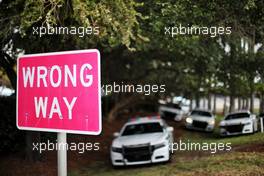 Atmosphere - Wrong Way sign. 07.05.2022. Formula 1 World Championship, Rd 5, Miami Grand Prix, Miami, Florida, USA, Qualifying Day.