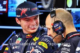 Max Verstappen (NLD) Red Bull Racing with Gianpiero Lambiase (ITA) Red Bull Racing Engineer. 07.05.2022. Formula 1 World Championship, Rd 5, Miami Grand Prix, Miami, Florida, USA, Qualifying Day.
