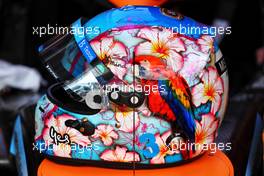 The helmet of Daniel Ricciardo (AUS) McLaren. 07.05.2022. Formula 1 World Championship, Rd 5, Miami Grand Prix, Miami, Florida, USA, Qualifying Day.