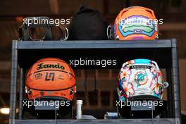 The helmets of Lando Norris (GBR) McLaren and Daniel Ricciardo (AUS) McLaren. 08.05.2022. Formula 1 World Championship, Rd 5, Miami Grand Prix, Miami, Florida, USA, Race Day.