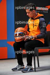 Lando Norris (GBR) McLaren with his basketball themed helmet. 05.05.2022. Formula 1 World Championship, Rd 5, Miami Grand Prix, Miami, Florida, USA, Preparation Day.