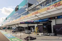 Alpine F1 Team pit garages and equipment. 05.05.2022. Formula 1 World Championship, Rd 5, Miami Grand Prix, Miami, Florida, USA, Preparation Day.