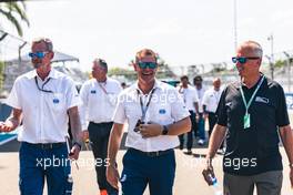 Niels Wittich (GER) FIA F1 Race Director (Left) and Bernd Maylander (GER) FIA Safety Car Driver (Centre). 05.05.2022. Formula 1 World Championship, Rd 5, Miami Grand Prix, Miami, Florida, USA, Preparation Day.