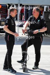 Ron Meadows (GBR) Mercedes GP Team Manager (Right). 05.05.2022. Formula 1 World Championship, Rd 5, Miami Grand Prix, Miami, Florida, USA, Preparation Day.