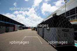 Circuit atmosphere - unpacked freight. 03.05.2022. Formula 1 World Championship, Rd 5, Miami Grand Prix, Miami, Florida, USA, Preparation Day.