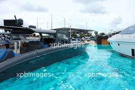 Boats in the mock horbour. 04.05.2022. Formula 1 World Championship, Rd 5, Miami Grand Prix, Miami, Florida, USA, Preparation Day.