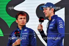 (L to R): Alexander Albon (THA) Williams Racing with Nicholas Latifi (CDN) Williams Racing. 02.09.2022. Formula 1 World Championship, Rd 14, Dutch Grand Prix, Zandvoort, Netherlands, Practice Day.