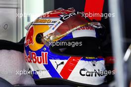 The helmet of Max Verstappen (NLD) Red Bull Racing. 02.09.2022. Formula 1 World Championship, Rd 14, Dutch Grand Prix, Zandvoort, Netherlands, Practice Day.
