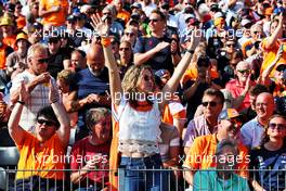 Circuit atmosphere - fans in the grandstand. 02.09.2022. Formula 1 World Championship, Rd 14, Dutch Grand Prix, Zandvoort, Netherlands, Practice Day.