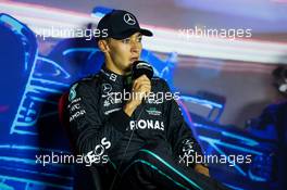 George Russell (GBR) Mercedes AMG F1 in the post race FIA Press Conference. 04.09.2022. Formula 1 World Championship, Rd 14, Dutch Grand Prix, Zandvoort, Netherlands, Race Day.