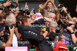 Race winner Max Verstappen (NLD) Red Bull Racing celebrates in parc ferme. 04.09.2022. Formula 1 World Championship, Rd 14, Dutch Grand Prix, Zandvoort, Netherlands, Race Day.