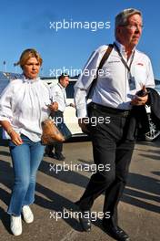 Ross Brawn (GBR) Managing Director, Motor Sports with Corinna Schumacher (GER). 03.09.2022. Formula 1 World Championship, Rd 14, Dutch Grand Prix, Zandvoort, Netherlands, Qualifying Day.