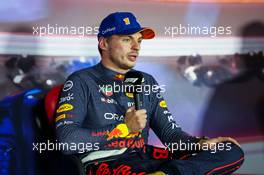 Max Verstappen (NLD) Red Bull Racing in the post qualifying FIA Press Conference. 03.09.2022. Formula 1 World Championship, Rd 14, Dutch Grand Prix, Zandvoort, Netherlands, Qualifying Day.