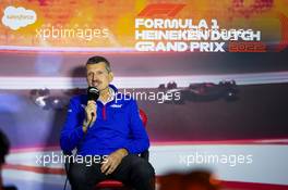 Guenther Steiner (ITA) Haas F1 Team Prinicipal in the FIA Press Conference. 03.09.2022. Formula 1 World Championship, Rd 14, Dutch Grand Prix, Zandvoort, Netherlands, Qualifying Day.