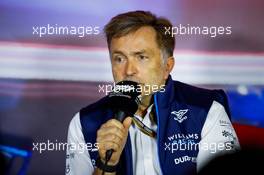 Jost Capito (GER) Williams Racing Chief Executive Officer in the FIA Press Conference. 03.09.2022. Formula 1 World Championship, Rd 14, Dutch Grand Prix, Zandvoort, Netherlands, Qualifying Day.