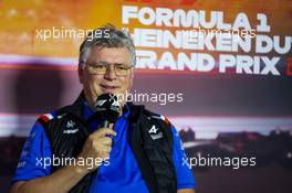 Otmar Szafnauer (USA) Alpine F1 Team, Team Principal in the FIA Press Conference. 03.09.2022. Formula 1 World Championship, Rd 14, Dutch Grand Prix, Zandvoort, Netherlands, Qualifying Day.
