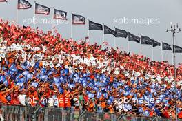 Circuit atmosphere - fans in the grandstand. 04.09.2022. Formula 1 World Championship, Rd 14, Dutch Grand Prix, Zandvoort, Netherlands, Race Day.