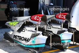 Mercedes AMG F1 W13 engine covers. 01.09.2022. Formula 1 World Championship, Rd 14, Dutch Grand Prix, Zandvoort, Netherlands, Preparation Day.